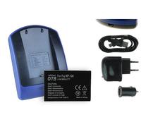 Batterie + Chargeur (Prise de Courant+Auto+USB) NP-120 Compatible avec Fuji F10, F11, M603 / Compatible avec Aiptek/Compatible avec Pentax... Voir descriptif!