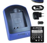 Batterie + Chargeur (Usb/Auto/Secteur) Pour Samsung Hmx-R10 / Pentax Mx-1, X90 / Ricoh Gr Ii, Caplio.. / Sigma Dp Merril.. - V. Liste[Z866]