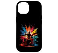 Batterie colorée pour amateurs de musique pour enfants et hommes Coque pour iPhone 14