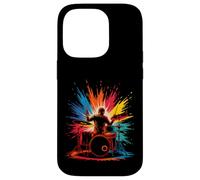 Batterie colorée pour amateurs de musique pour enfants et hommes Coque pour iPhone 14 Pro