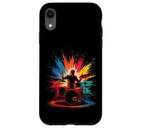 Batterie colorée pour amateurs de musique pour enfants et hommes Coque pour iPhone XR
