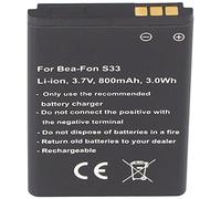 Batterie compatible avec Bea de fon S33 3,7 V 800 mAh Batterie Li-Ion