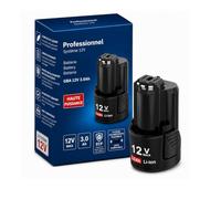 Batterie Compatible avec Bosch Professional 12V System GBA 3,0Ah - Batterie Li-ION de Remplacement avec indicateur LED de Niveau de Charge pour Outils électroportatifs 12V compatibles