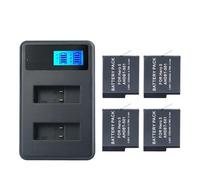 Batterie Compatible avec caméra GoPro Hero 5 6 7 8 Black avec Double Chargeur(A Package)