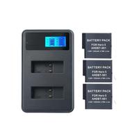 Batterie Compatible avec caméra GoPro Hero 5 6 7 8 Black avec Double Chargeur(B Package)