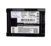 Batterie Compatible avec Canon Vixia HF S10 HF10 HF100 HF11 HF20 HG20 HG21 7.4V 1780mAh