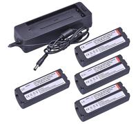 Batterie Compatible avec Chargeur for imprimantes Canon SELPHY CP1500, CP1300, CP1200, CP910, CP900, CP800, CP790, CP780, CG-CP200, NB-CP2L et NB-CP1L(4 Battery 1 Charger)