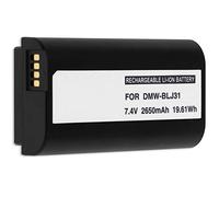 Batterie Compatible avec DMW-BLJ31 Compatible avec Panasonic Lumix DC-S1, S1R, S1H [Li-ION - 2650mAh - 7.4V - 100% Compatible]