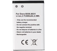 Batterie compatible avec Doro 6030, 6031, Li-Ion, 3,7 V, 900 mAh, 3,3 Wh