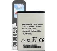 Batterie compatible avec Doro 7060 7070 7441 7050 Flip SmartEasy 7050 DFC-0180 (remplacement pour DBX-1350A DBS-1350A)