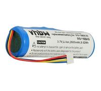 Batterie compatible avec Garmin GAA003, GAA002, Alpha 100, T5, Alpha, GAA004, T5X, DC50 collier de dressage (2600mAh, 3,7V, Li-ion)