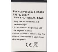 Batterie compatible avec Huawei E5573, E5575, E5576, E5577, Li-Ion, 3,7V, 1150mAh, 4,3Wh - 1ICP4/45/62