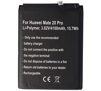 Batterie compatible avec Huawei Mate 20 Pro, Huawei P30 Pro Li-Polymer, 3,82 V, 4100 mAh, 15,7 Wh, intégrée, sans outils