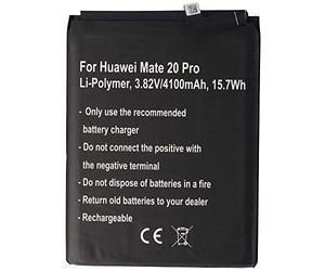 Batterie compatible avec Huawei Mate 20 Pro, Huawei P30 Pro Li-Polymer, 3,82 V, 4100 mAh, 15,7 Wh, intégrée, sans outils