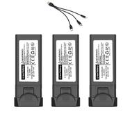 Batterie Compatible avec Le Drone L900 Pro Se, for Drone L900 Pro Max, Accessoires de Batterie for Drone quadricoptère, 7,4 V 2200 mAh(3pcs and USB)