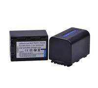 Batterie Compatible avec Le Pack de 2 appareils Sony NP-FH70, avec écran LCD et Double Chargeur USB for Les modèles NP-FH30, NP-FH40, NP-FH60 et NP-FH50 de la série HDR-XR.(2Pcs)