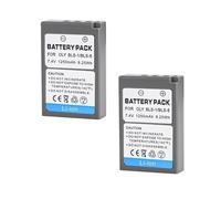 Batterie Compatible avec Les modèles Olympus BLS-1 et BLS-5, 1250 mAh, for appareils Photo Hybrides EPL6, EPL7, EPL8, EPL9 et EPM2.(2battery)