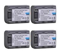 Batterie Compatible avec Les modèles Sony NP-FP50, NP-FP30, NP-FP60, NP-FP70, NP-FP71, NP-FP90, NP-FP91, DCR-SX40, SX40R, SX41 et HDR-CX105.(4 Battery)