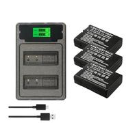 Batterie Compatible avec Nikon EN-EL14/EN-EL14a, Lot de 4 for D5500, D5600, D3400, D3500, D5100, D5200, D5300, D3100, D3200, D3300 et P7700(Charger and 3battery)