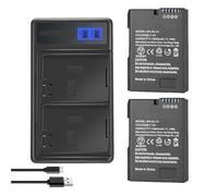 Batterie Compatible avec Nikon EN-EL14 et Chargeur Inclus for D3100, D3200, D3300, D3400, D3500, D5600, D5100, D5200, P7000, P7100 et P7800 (1500 mAh).(1Charger 2Battery)