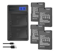 Batterie Compatible avec Nikon EN-EL14 et Chargeur Inclus for D3100, D3200, D3300, D3400, D3500, D5600, D5100, D5200, P7000, P7100 et P7800 (1500 mAh).(1Charger 4Battery)