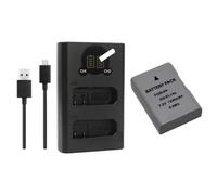 Batterie Compatible avec Nikon EN-EL14a, de Remplacement for appareils Photo DF D5600, D5500, D5300, D5200, D5100, D3500, D3400, D3300, D3200 et D3100.(1Battery 1Bi-Charger)