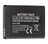 Batterie compatible avec Nokia 8110 4G 2017, BV-6A Li-Ion 3,8 Volt 53,2 x 38,0 x 5,9mm