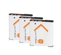 Batterie, Compatible Avec NP-BN1 TX9 W350 W370 900 MAh | Compatible Avec Les Appareils Photo Numériques T99 WX5 TX7 TX5 W390 W380 W320 W360 QX100 DSC.(3 Battery)