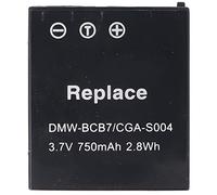 Batterie compatible avec Panasonic CGA-S004, DMW-BCB7, Li-Ion, 3,7 V, 750 mAh, 2,8 Wh