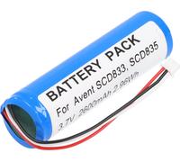 Batterie compatible avec Philips Avent SCD833, SCD835, Li-ion, 3,7V, 2600mAh, 9,6Wh