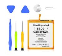 Batterie compatible avec Samsung Galaxy S24 5G, nouvelle et améliorée, 5800 mAh, EB-BS921ABY, EB-BS922ABY - Batterie compatible avec Samsung Galaxy S24 5G (SM-S921U/U1/W/B/E/N Series) + Kit adhésif