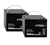 Batterie compatible Invacare Comet 2 x 12 V 75 Ah 24 V pour scooter électrique AGM Plomb