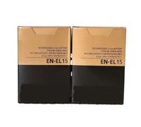 Batterie Compatible Nikon EN-EL15, 1900 mAh, de Remplacement for D750, D800, D810, D500, D600, D610, D7000, D7200 et MH-25(2 EN-EL15)