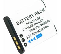 Batterie compatible Pentax D-Li88, Optio P70, E70, 39774