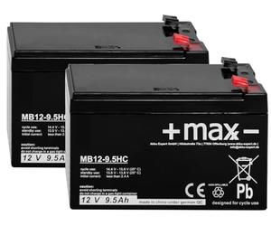 Batterie compatible Tante Paula Scooter électrique 24 V 2 x 12 V 9,5 Ah AGM Plomb
