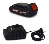 Batterie CONCEPT 20V Lithium 2 Ah compatible pour la gamme d'outils Electro-portatifs X-PERFORMER + Chargeur unclus