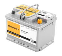 Batterie Continental L2B 60 Ah 12 V 580 A, pôle positif à droite = Fiamm 60 Ah