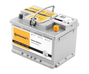 Batterie Continental L2B 60 Ah 12 V 580 A, pôle positif à droite = Fiamm 60 Ah