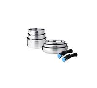 Batterie cuisine induction AM5538 8 pcs inox poignées amovibles