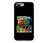 Batterie d’Un Prof Humour Enseignant Fatigué Semaine École Coque pour iPhone 7 Plus/8 Plus