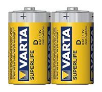 Batterie D - Varta - Superlife - Alcaline - 1,5 V - 2 pièces