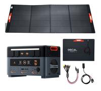 Batterie D'Alimentation Domotique Oscal PowerMax 2400 Solar Generator 1872Wh + PM400 Pro Panneau solaire pliable 400W