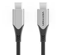 Batterie d'alimentation informatique Vention Câble USB TAAHG USB-C vers USB-C 60 W 1,5 m (gris)