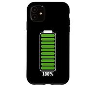 Batterie d'alimentation Pleine Batterie Pleine Puissance drôle icône Pleine Batterie Coque pour iPhone 11