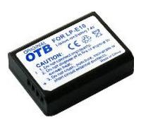 Batterie d'appareil photo LP-E10 compatible avec Canon - Lithium-Ion 950mAh