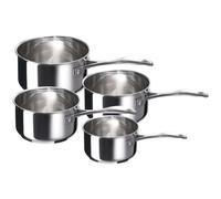 Batterie de 4 casseroles en inox Chef - 14- 20 cm (sans couvercles)