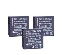 Batterie De Caméra 1650 MAh DMW-BCF10E Batterie Rechargeable | , Compatible for Panasonic, CGA-S/106B DMC-TS2 TS3 TS4 F2 F3 F4 FH1 FH20 FH22(3 Pcs Battery)