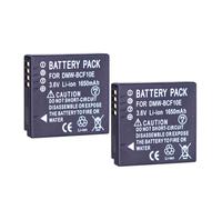 Batterie De Caméra 1650 MAh DMW-BCF10E Batterie Rechargeable | , Compatible for Panasonic, CGA-S/106B DMC-TS2 TS3 TS4 F2 F3 F4 FH1 FH20 FH22(2 Pcs Battery)