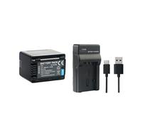 Batterie De Caméra VW-VBT380, Compatible for Panasonic, for HC-VX981 HC-VX985 HC-VX990 HC-VX992 HC-VXF1 HC-VXF11 HC-VXF995(1Battery 1Charger)