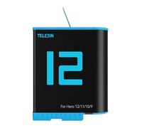 Batterie de charge - Telesin - GP-BTR-901-D - 1750 mAh - Compatible GoPro Hero 12/11/10/9 - Charge rapide